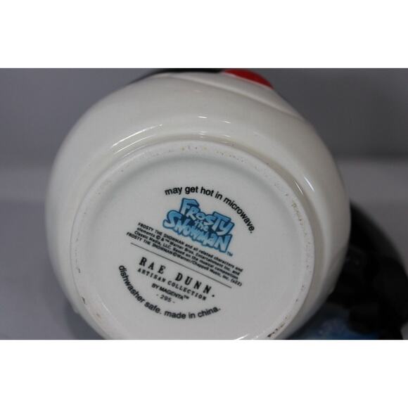 Rae Dunn Christmas “JOLLY FUN” Frosty The Snowman Face Mug Holiday - Picture 4 of 7